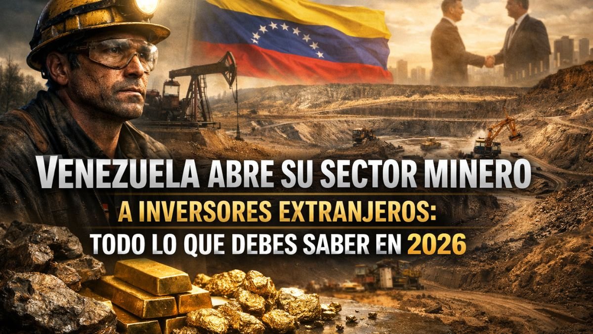 Venezuela abre su sector minero a inversores extranjeros: todo lo que debes saber en 2026
